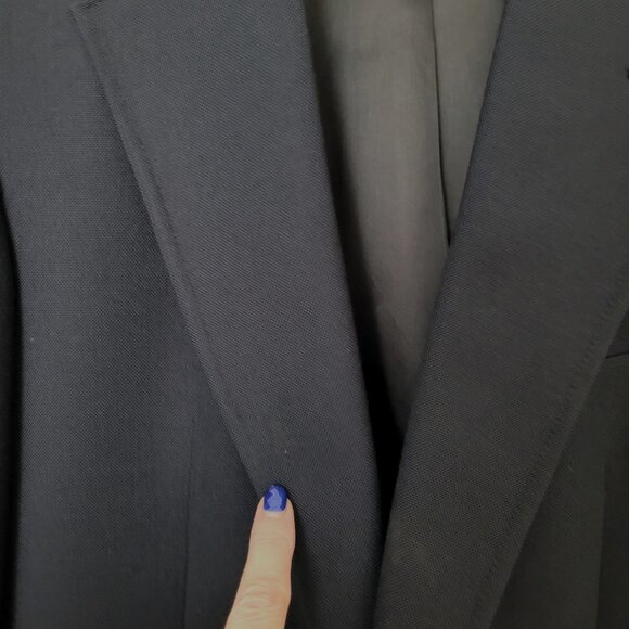 Cartier Jack Lang Tailored Blazer Jacket Mens Size 41R Navy Blue Classic - Picture 8 of 10